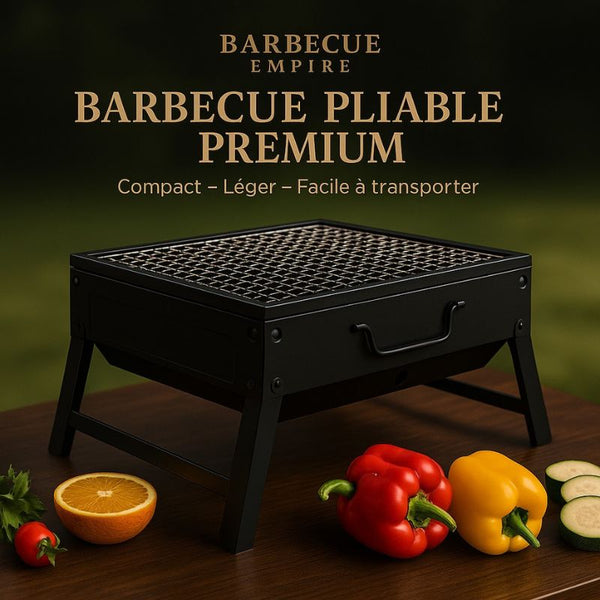 Barbecue pliable à charbon de bois